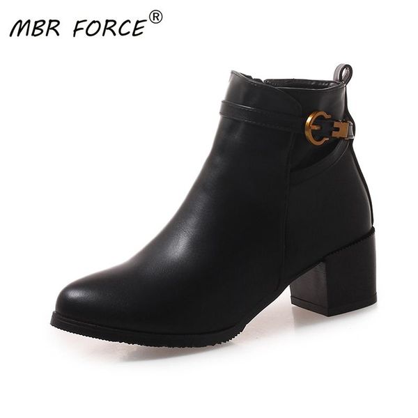 mbr force women pu boots winter warm shoe retro pointed toe ankle pump mid heels female boots botas mujer footwear high quality, Black
mbr force women pu boots winter warm shoe retro pointed toe ankle pump mid heels female boots botas mujer footwear high quality, Black