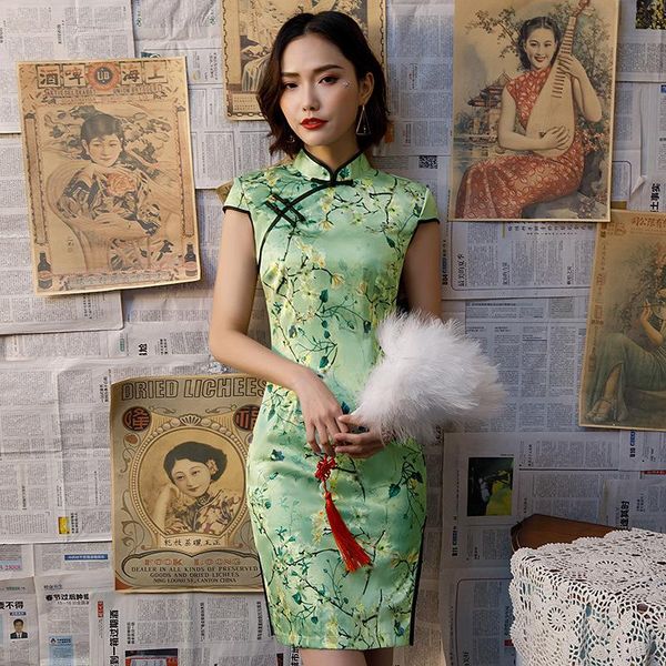 sheng coco green yellow oriental dresses cheongsam summer women daily short party cheongsam dress china magnolia flowers qipao, Red
sheng coco green yellow oriental dresses cheongsam summer women daily short party cheongsam dress china magnolia flowers qipao, Red