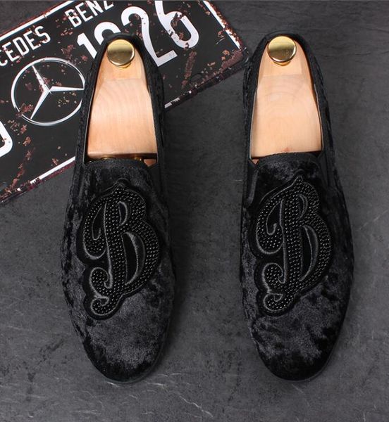 trendy british men pointed velvet homecoming party dress oxford wedding shoes flats loafers male moccasins eu39-44, Black
trendy british men pointed velvet homecoming party dress oxford wedding shoes flats loafers male moccasins eu39-44, Black
