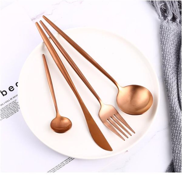 rose gold 4pcs/set food tableware set stainless steel knife spoon fork dessert spoon western tableware upscale kitchen t bbynam
rose gold 4pcs/set food tableware set stainless steel knife spoon fork dessert spoon western tableware upscale kitchen t bbynam