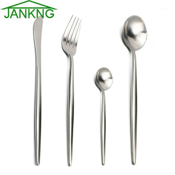 jankng 24pcs flatware cultery set black gold 304 stainless steel dinnerware set service forks spoons tableware silverware1
jankng 24pcs flatware cultery set black gold 304 stainless steel dinnerware set service forks spoons tableware silverware1