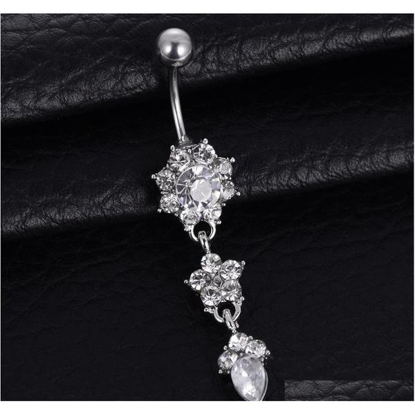 blingbling water drop flower pendant with diamond female belly button navel ring three colors to choose eub 4hais, Silver
blingbling water drop flower pendant with diamond female belly button navel ring three colors to choose eub 4hais, Silver