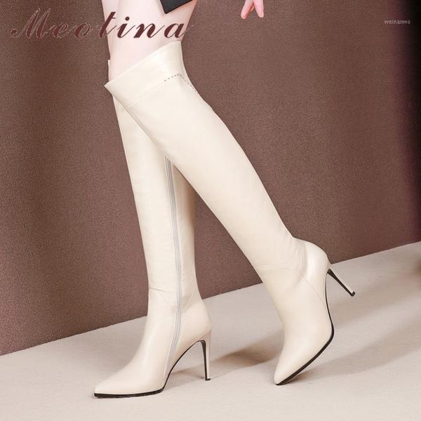 meotina winter over the knee boots women natural genuine leather thin heel thigh high boots zip extreme high heel shoes lady 391, Black
meotina winter over the knee boots women natural genuine leather thin heel thigh high boots zip extreme high heel shoes lady 391, Black