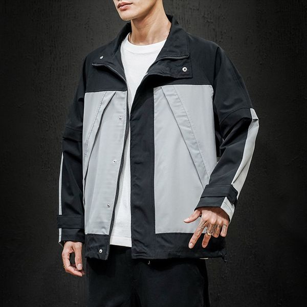 Spring New Men's Big Size Streetwear Hip Pilot Jacket Fashion Hit-color Sewing Shirt Iqc0, Black;brown
Spring New Men's Big Size Streetwear Hip Pilot Jacket Fashion Hit-color Sewing Shirt Iqc0, Black;brown