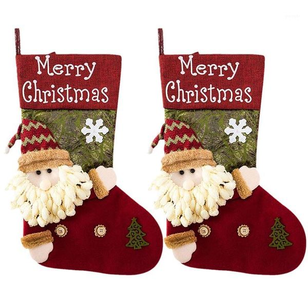 christmas decorations 2x stocking large vintage father santa claus candy gift bag snowman sock fireplace xmas tree ornament hanging decor1
christmas decorations 2x stocking large vintage father santa claus candy gift bag snowman sock fireplace xmas tree ornament hanging decor1