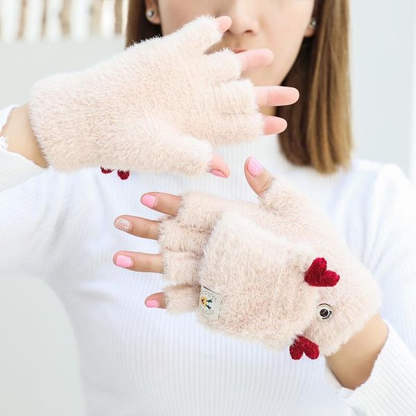 five fingers gloves women flip half finger plush thick cute cartoon deer angle touch screen driving glove winter warm soft fur knit mitten i, Blue;gray
five fingers gloves women flip half finger plush thick cute cartoon deer angle touch screen driving glove winter warm soft fur knit mitten i, Blue;gray