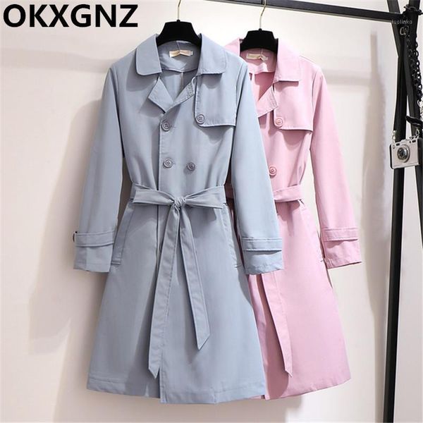2019 autumn women trench coats fashion double-breasted elegant windbreaker with belt female outerwear large size 5xl 6xl m3141, Tan;black
2019 autumn women trench coats fashion double-breasted elegant windbreaker with belt female outerwear large size 5xl 6xl m3141, Tan;black