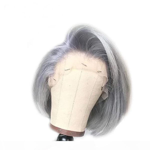 transparent 13x6 lace front wigs gray color short cut side part bob wig brazilian remy human hair wig 150 density, Black;brown
transparent 13x6 lace front wigs gray color short cut side part bob wig brazilian remy human hair wig 150 density, Black;brown