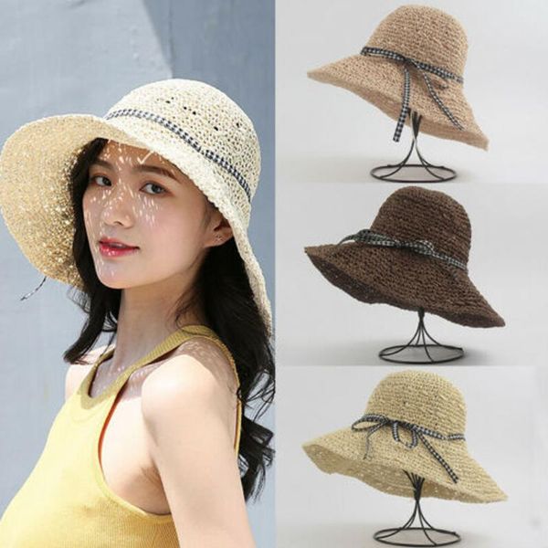 wide brim hats straw hat beach sun for women cap ladies floppy foldable summer, Blue;gray
wide brim hats straw hat beach sun for women cap ladies floppy foldable summer, Blue;gray