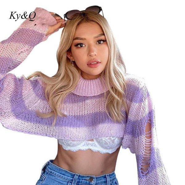 women's sweaters 2021 fashion turtlenecks striped long sleeve knitted pullovers fall females jumpers cropped short, White;black 
women's sweaters 2021 fashion turtlenecks striped long sleeve knitted pullovers fall females jumpers cropped short, White;black