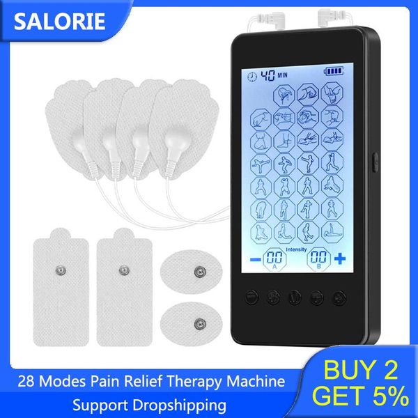 electric massagers 28 modes tens ems machine rechargeable unit muscle stimulator pain relieve back leg foot massager therapy massage tools
electric massagers 28 modes tens ems machine rechargeable unit muscle stimulator pain relieve back leg foot massager therapy massage tools