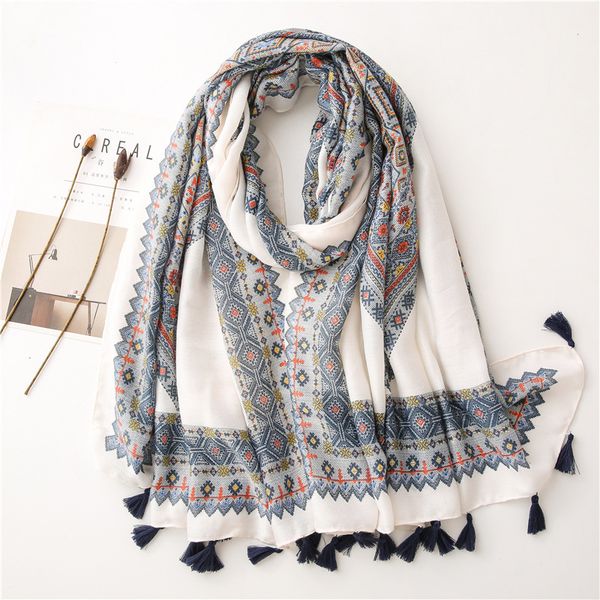autumn fashion aztec ethnic geometric tassel viscose shawl scarf wrap pashmina stole bufandas muslim hijab cap y201007, Blue;gray
autumn fashion aztec ethnic geometric tassel viscose shawl scarf wrap pashmina stole bufandas muslim hijab cap y201007, Blue;gray