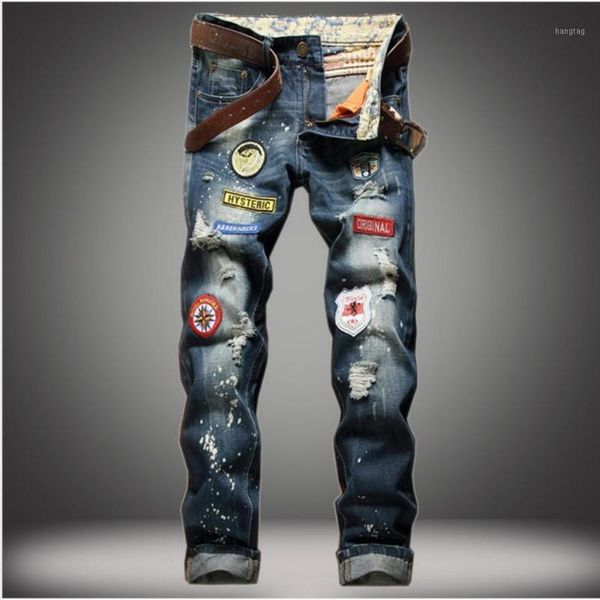 el barco ripped hole hip hop cotton men jeans autumn badge dot print streetwear male denim pants soft slim vintage blue trousers1
el barco ripped hole hip hop cotton men jeans autumn badge dot print streetwear male denim pants soft slim vintage blue trousers1