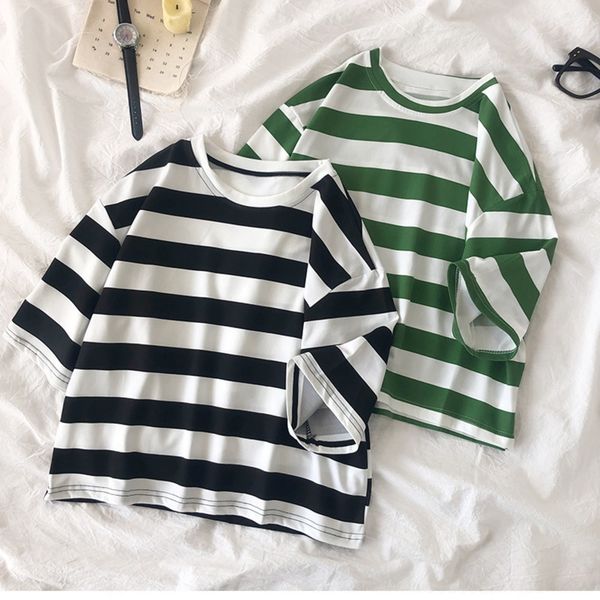 rqxkd yaya striped short sleeve t-shirt women's short loose coat t-shirt korean students dress nightoriginal summer style versatile i, White
rqxkd yaya striped short sleeve t-shirt women's short loose coat t-shirt korean students dress nightoriginal summer style versatile i, White