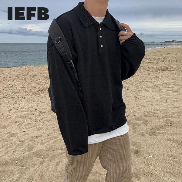 men's sweaters iefb autumn collar lightweight sweater loose korean fashion kintwear long sleeve oversized clothes male 9y4511, White;black
men's sweaters iefb autumn collar lightweight sweater loose korean fashion kintwear long sleeve oversized clothes male 9y4511, White;black