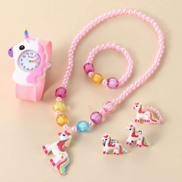 ring children's cute watch unicorn silicone pat + bracelet necklace hairpin ring set (5pcs / set) rdzvhxom, Slivery;brown
ring children's cute watch unicorn silicone pat + bracelet necklace hairpin ring set (5pcs / set) rdzvhxom, Slivery;brown