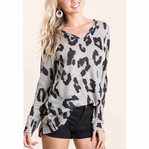 casual tee autumn winter women clothes fashion leopard print long sleeve v-neck t-shirt pullover blouses shirt sale 2020 cz1019c, White
casual tee autumn winter women clothes fashion leopard print long sleeve v-neck t-shirt pullover blouses shirt sale 2020 cz1019c, White