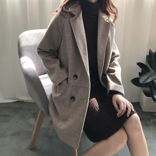 johnature 2021 winter korean wool coats new thicken cotton warm all match turn-down collar women coats, Black
johnature 2021 winter korean wool coats new thicken cotton warm all match turn-down collar women coats, Black