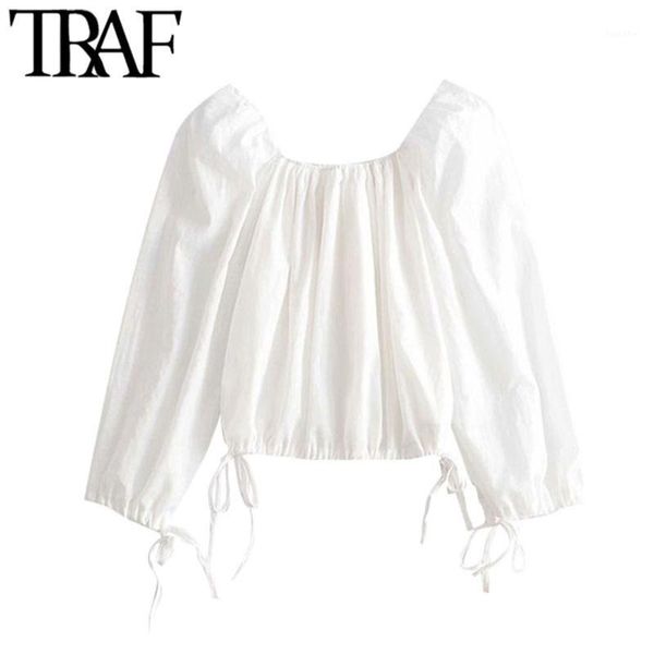 traf women fahison pleated loose white blouses vintage long sleeve drawstring tied female shirts blusas chic 1
traf women fahison pleated loose white blouses vintage long sleeve drawstring tied female shirts blusas chic 1