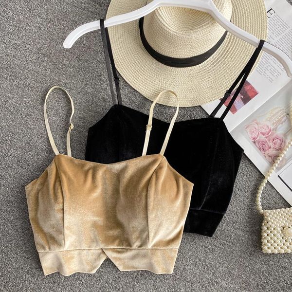 women's new winter style with slim fitting velvet short bottomed vest with chest cushion, Black;white
women's new winter style with slim fitting velvet short bottomed vest with chest cushion, Black;white