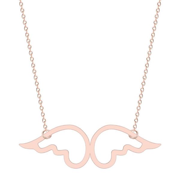titanium stainless steel gold rose gold steel tone hollow out angle wing charm pendant long chain adjustable necklace for women, Silver
titanium stainless steel gold rose gold steel tone hollow out angle wing charm pendant long chain adjustable necklace for women, Silver