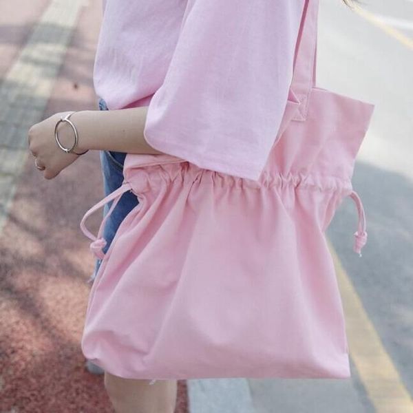 korea dongdaemun drawstring canvas bag ulzzang japanese leisure handbag solid color shoulder cloth bucket bag
korea dongdaemun drawstring canvas bag ulzzang japanese leisure handbag solid color shoulder cloth bucket bag