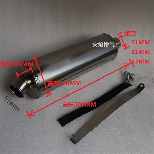 motorcycle exhaust system universal length 500mm inlet 51mm 61mm 63mm 65mm customized pipe muffler moto motorbike mufflers escape
motorcycle exhaust system universal length 500mm inlet 51mm 61mm 63mm 65mm customized pipe muffler moto motorbike mufflers escape
