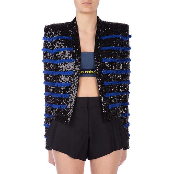 2020 нового прибытия осень зима blazer женщина блестка кисточка мода runway designer костюм пальто куртка slim fit верхняя одежда женская, White;black
2020 нового прибытия осень зима blazer женщина блестка кисточка мода runway designer костюм пальто куртка slim fit верхняя одежда женская, White;black