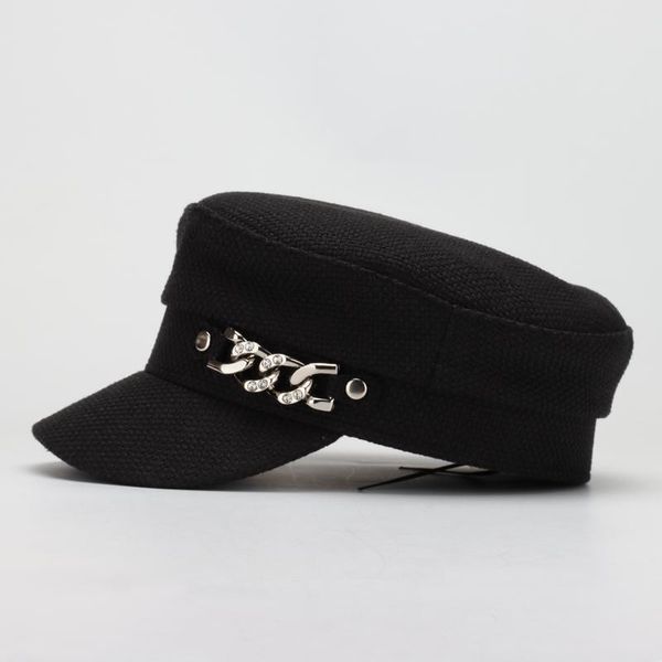 cokk military hat женщины flat top хлопчатобумажных painter cap шапки для женщин весна лето hat с серебряной цепочкой корейской моды дизайн, Blue;gray
cokk military hat женщины flat top хлопчатобумажных painter cap шапки для женщин весна лето hat с серебряной цепочкой корейской моды дизайн, Blue;gray