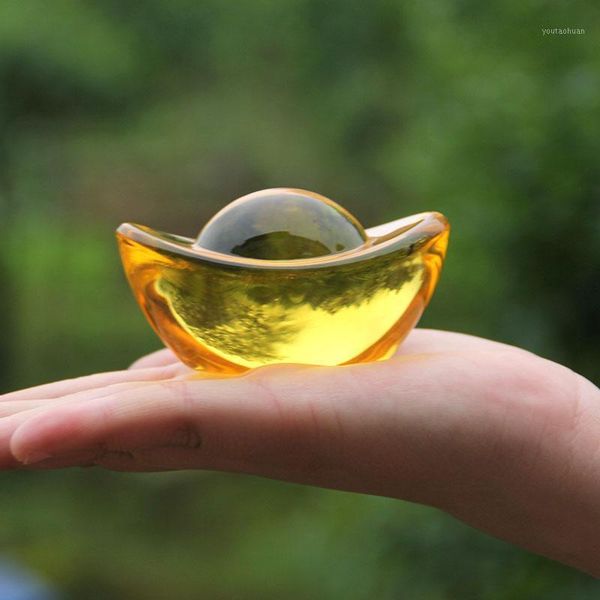 decorative objects & figurines 1pcs crystal paperweight yellow shoe-shaped gold ingot glass crafts home decor ornaments quartz fengshui mini
decorative objects & figurines 1pcs crystal paperweight yellow shoe-shaped gold ingot glass crafts home decor ornaments quartz fengshui mini