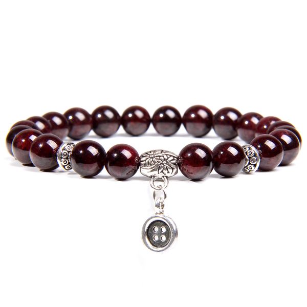 natural garnet bracelet men bracelets for women wine red bead charm jewelry pulseras mujer, Black
natural garnet bracelet men bracelets for women wine red bead charm jewelry pulseras mujer, Black