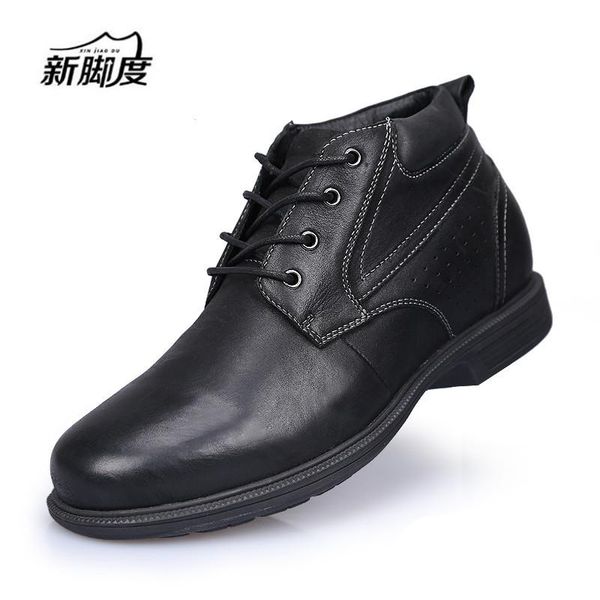 brand new men's casual shoes leather high-invisible increased height insole taller 8 cm elevator shoes, Black
brand new men's casual shoes leather high-invisible increased height insole taller 8 cm elevator shoes, Black