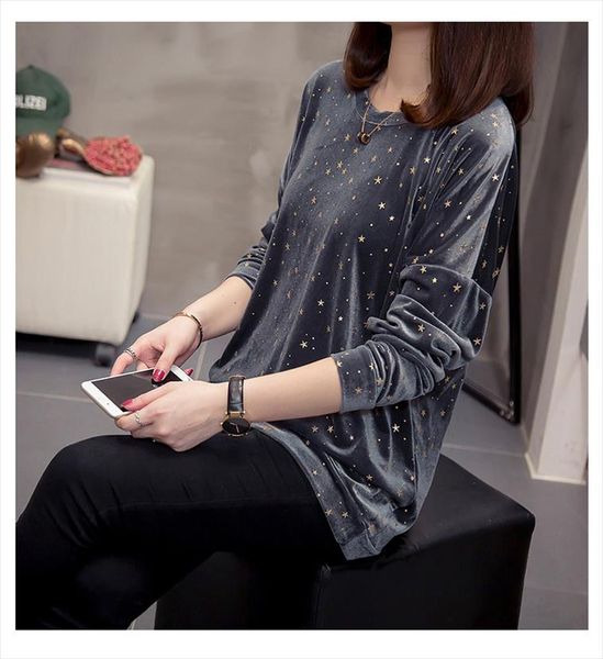plus size pullover sweatshirts 2020 autumn winter fashion long sleeve korean loose oversized female golden star streetwear, Black
plus size pullover sweatshirts 2020 autumn winter fashion long sleeve korean loose oversized female golden star streetwear, Black