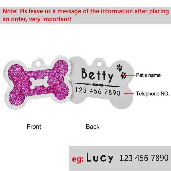 glitter pet dog id tags bone tag customized collar accessories custom engraved name phone id tag personalized for d qyldgl
glitter pet dog id tags bone tag customized collar accessories custom engraved name phone id tag personalized for d qyldgl