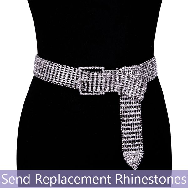 women's rhinestone belt female bright bride wide crystal diamond waist long chain rhinestones pearl belts, Black;brown
women's rhinestone belt female bright bride wide crystal diamond waist long chain rhinestones pearl belts, Black;brown