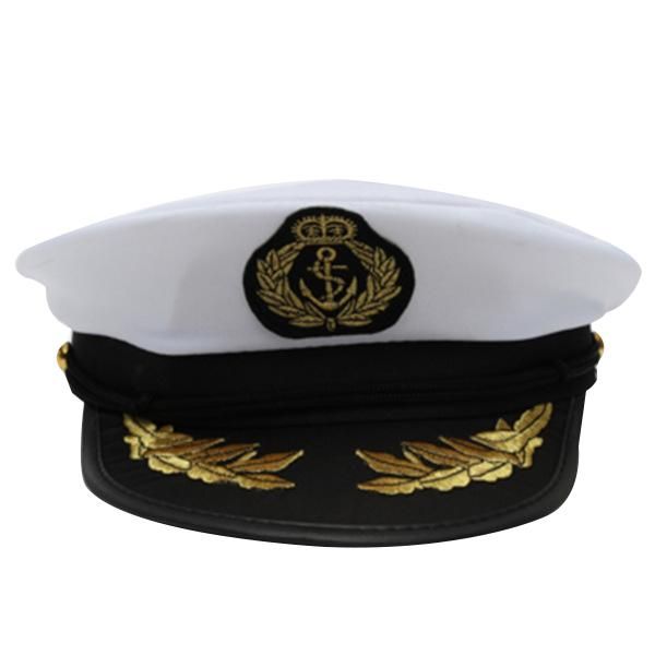 yacht boat captain hat navy cap ship sailor costume party fancy dress black+white, Blue;gray
yacht boat captain hat navy cap ship sailor costume party fancy dress black+white, Blue;gray