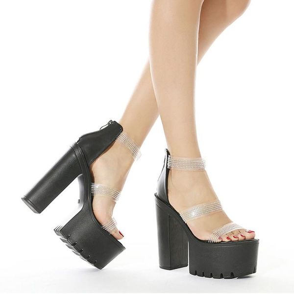 sandals 2021 brand block high heels crystals platform leisure black summer party women shoes
sandals 2021 brand block high heels crystals platform leisure black summer party women shoes