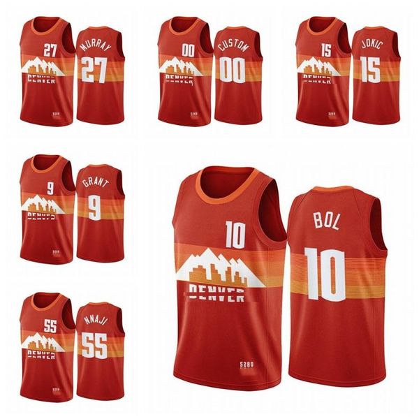 2020/21 men dikembe 55 mutombo jerami 9 grant 10 bol jamal nikola murray jokic denver nuggets basketball jersey, Black;red
2020/21 men dikembe 55 mutombo jerami 9 grant 10 bol jamal nikola murray jokic denver nuggets basketball jersey, Black;red