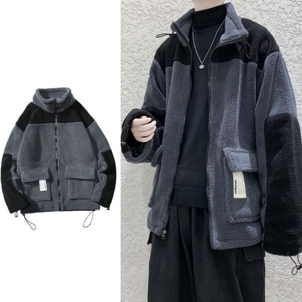 winter thick lamb fur jacket men's warm fashion casual retro plush coat men wild loose korean short coat mens clothes m-2xl1, Black
winter thick lamb fur jacket men's warm fashion casual retro plush coat men wild loose korean short coat mens clothes m-2xl1, Black