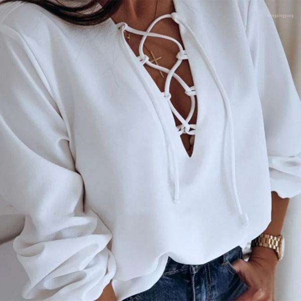2020 new women's autumn long sleeve blouse v-neck drawstring lace-up short wild solid color white shirt woman blusas1
2020 new women's autumn long sleeve blouse v-neck drawstring lace-up short wild solid color white shirt woman blusas1