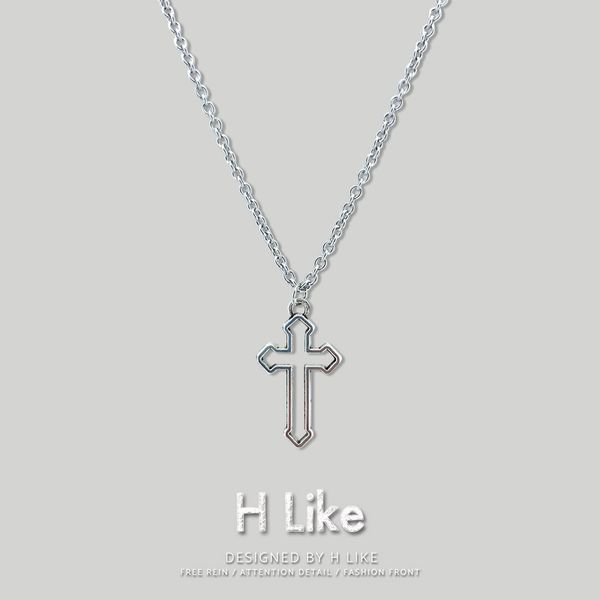 personalized design cross necklace titanium steel does not fade, fashionable men hip street women accessories pendant creative network red, Silver
personalized design cross necklace titanium steel does not fade, fashionable men hip street women accessories pendant creative network red, Silver