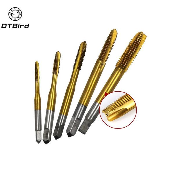 hss titanium machine right hand tap drill 3 flute m3 m4 m5 m6 m8 m12 spiral point thread plug handle taps die set
hss titanium machine right hand tap drill 3 flute m3 m4 m5 m6 m8 m12 spiral point thread plug handle taps die set