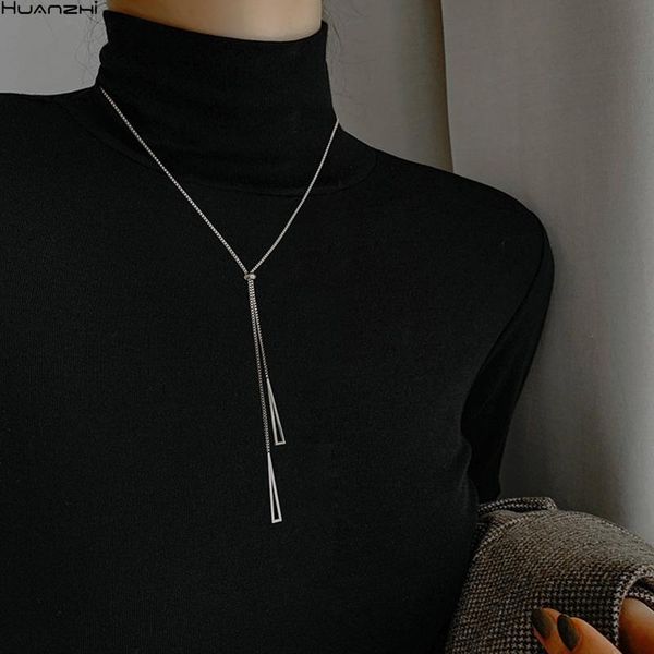 chains huanzhi 2021 titanium steel metal geometric silver color triangle pendant clavicle chain necklace for women girls jewelry
chains huanzhi 2021 titanium steel metal geometric silver color triangle pendant clavicle chain necklace for women girls jewelry