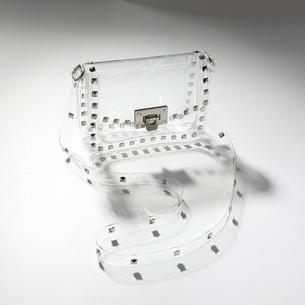 2020 rivet design luxury handbag women transparent flap bag clear pvc jelly small shoulder bag female crossbody messenger bags
2020 rivet design luxury handbag women transparent flap bag clear pvc jelly small shoulder bag female crossbody messenger bags