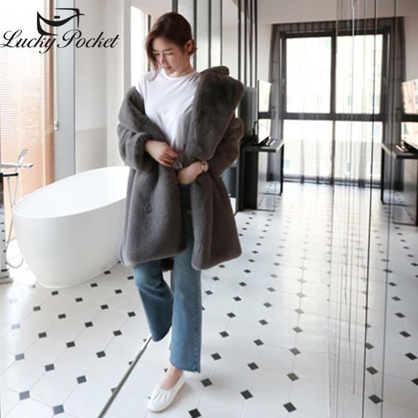 women winter mid-length fashion plus size loose fur coat female solid color warm lapel plush coat new keep warm parkas zy29, Black
women winter mid-length fashion plus size loose fur coat female solid color warm lapel plush coat new keep warm parkas zy29, Black