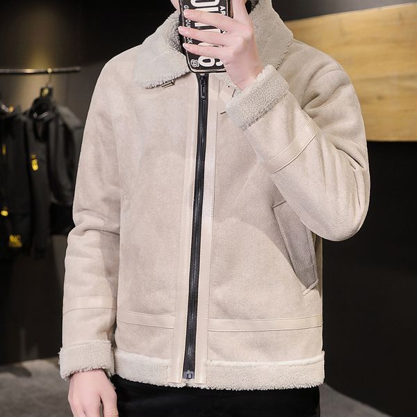 granulated integrated short sheep sheared lamb cashmere thickened warm fur winter men's coat, Black;brown
granulated integrated short sheep sheared lamb cashmere thickened warm fur winter men's coat, Black;brown