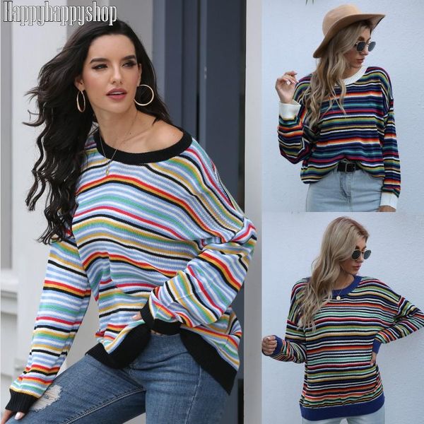 winter fashion striped long sleeve pullover sweater knitted jumper women casual blouse streetwear s-xl, White;black
winter fashion striped long sleeve pullover sweater knitted jumper women casual blouse streetwear s-xl, White;black