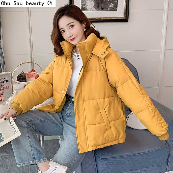 bread clothes women mid-length new korean cotton fashion all-match stand-up collar loose hooded thick cotton jacket coat, Black
bread clothes women mid-length new korean cotton fashion all-match stand-up collar loose hooded thick cotton jacket coat, Black