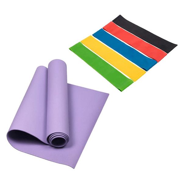 anti-slip yoga mat training resistance bands set bulift leg training loops 
anti-slip yoga mat training resistance bands set bulift leg training loops