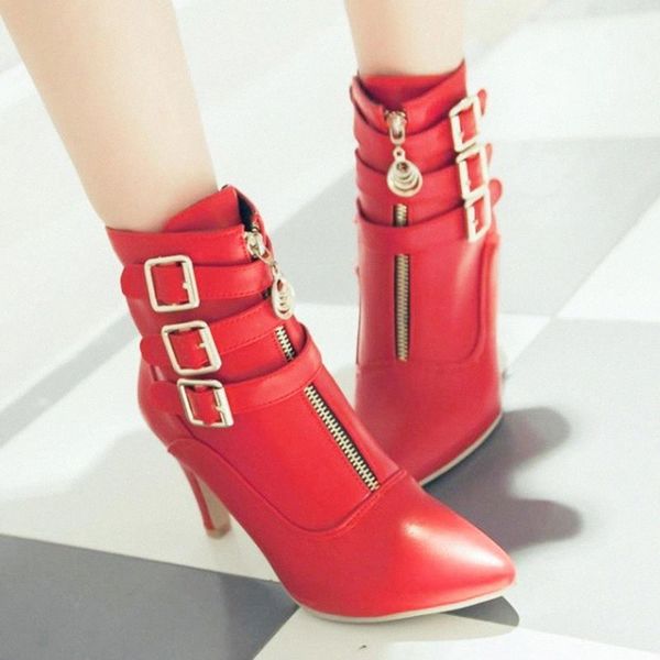 2020 fashion women boots pu leather high heels 8cm ankle boots women toe thin heel dance fashion pointed toe ladies shoes #d72m, Black
2020 fashion women boots pu leather high heels 8cm ankle boots women toe thin heel dance fashion pointed toe ladies shoes #d72m, Black